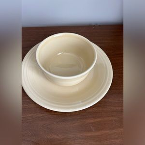 Fiesta ware plate and bowl